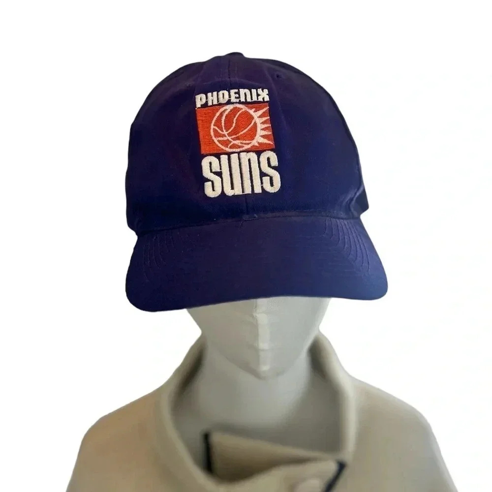 Rare Vintage 90s Men's Phoenix Suns NBA Basketball Purple Logo Snapback Hat Cap - Picture 1 of 5